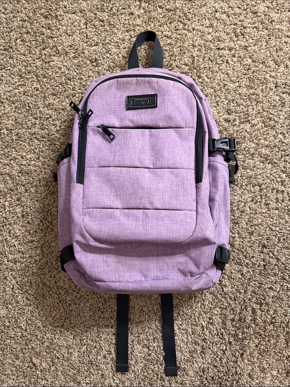 Lavender Everyday Backpack with Front Organizer